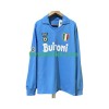 Fotballdrakt SSC SSC Napoli 1987 Retro Hjemmetrøye 1988 Langermet